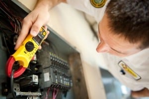 Electrical panel wiring.